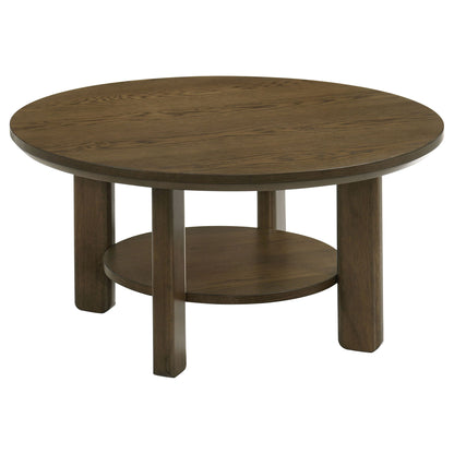 Crispin - Round Table With Lower Shelf