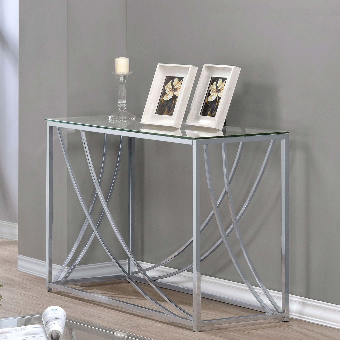 Kempton - Console Table - Chrome