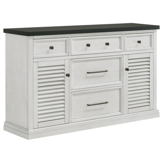 Aventine - 5-Drawer Sideboard Buffet Cabinet - Vintage White