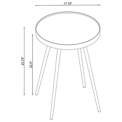 Lymon - Round Top End Table - Gold