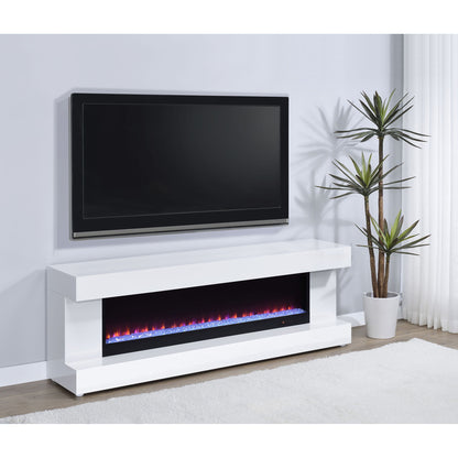 TV Stand Fireplace Console With Bluetooth Speaker