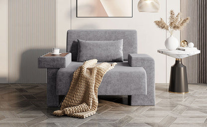 Modern Oversized Armchair With Soft Cushion For Living Room