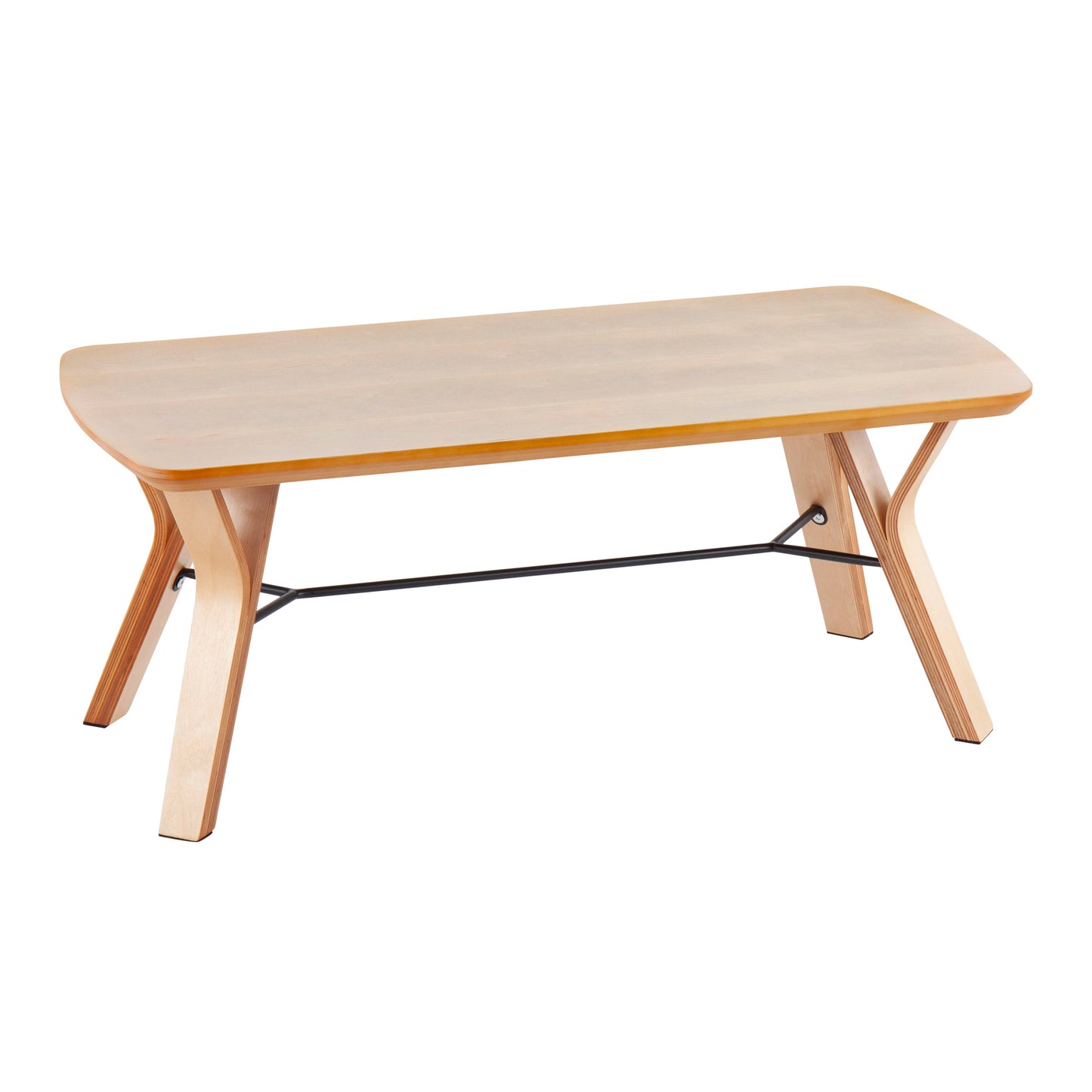 Folia - Mid-Century Modern Bench - Natural