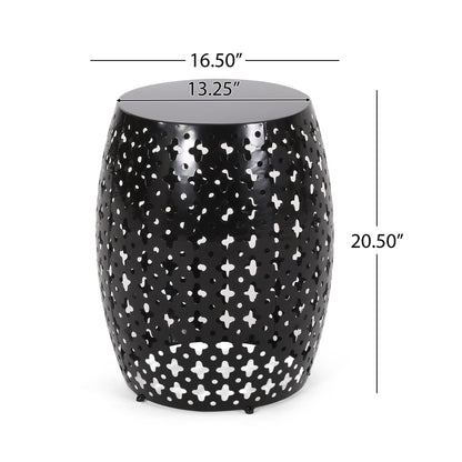 Modern Design, Metal End Table, Large