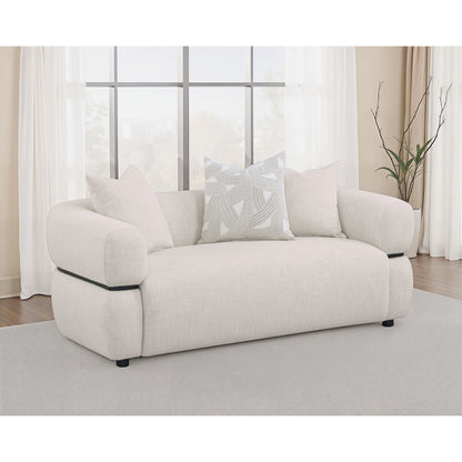 Ramsay - Round Arm Loveseat - Beige