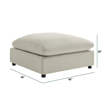 Cassandra - Square Ottoman - Beige