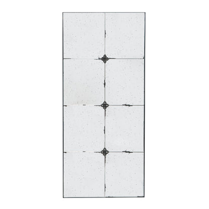 Traditional Decor Style Antique Glass Panel Mirror, Wall Mirror For Bathroom Entryway Console Lean Against Wall