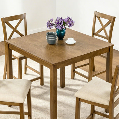 Dining Square 4 Person Counter Height Table, Only The Table - Oak