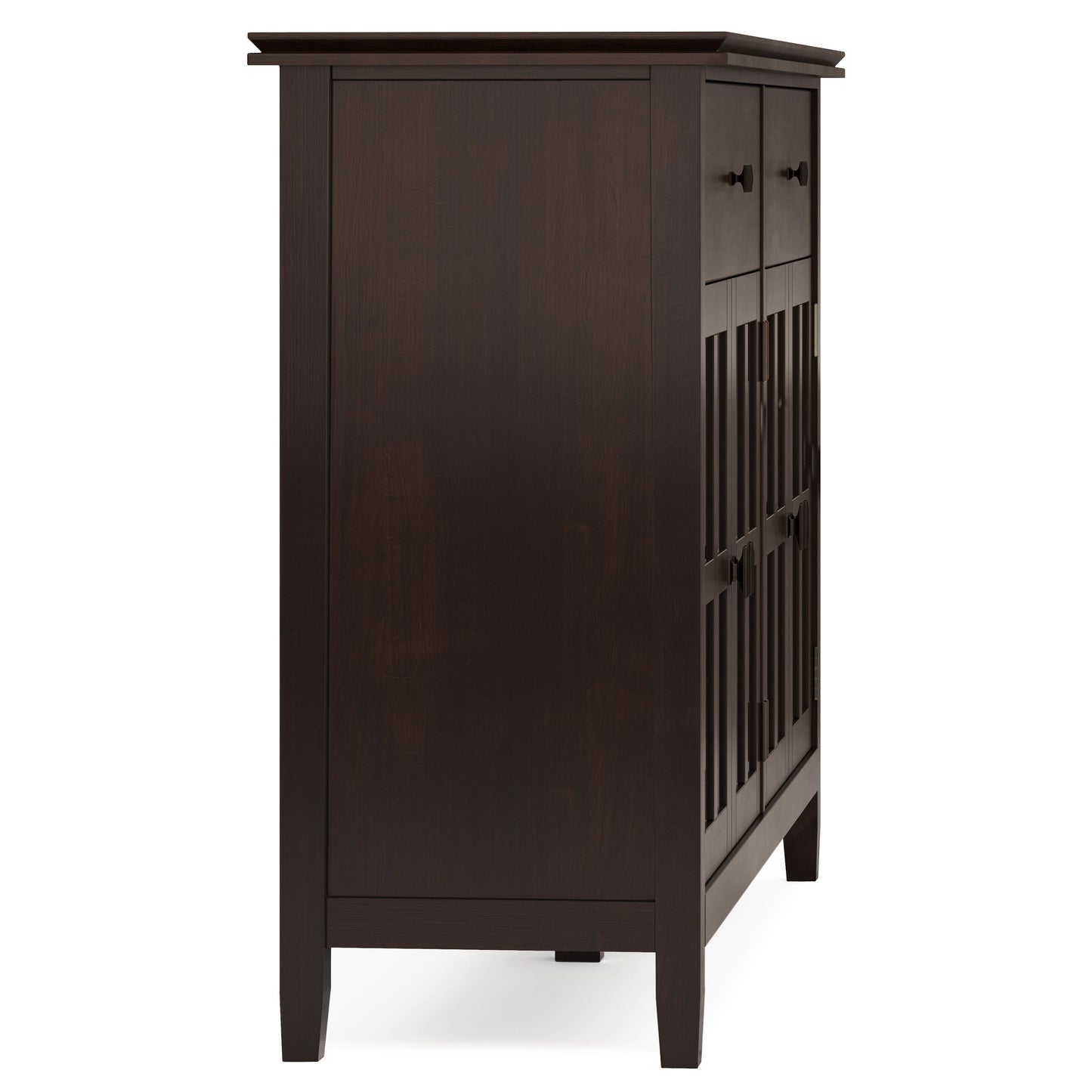 Artisan - Large 4 Door Sideboard Buffet - Dark Chestnut Brown