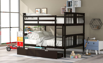 Bunk Bed With Ladder For Bedroom, Guest Room Furniture