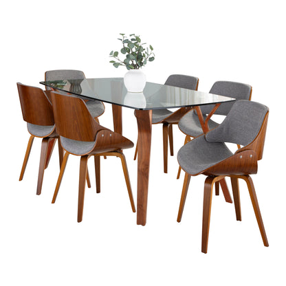 Folia Fabrizzi - 7 Piece Mid Century Modern Dining Set