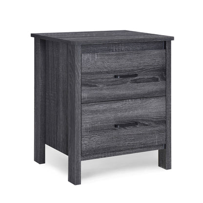 Titeca - Contemporary Wood 2 Drawer Nightstand