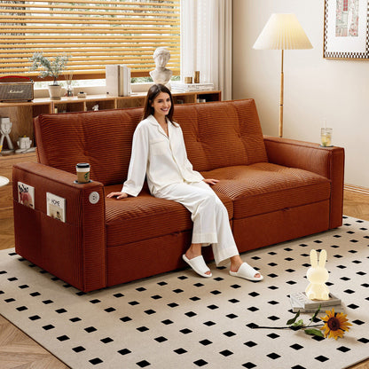 2 In 1 Convertible Sofa Bed For Living Rooms