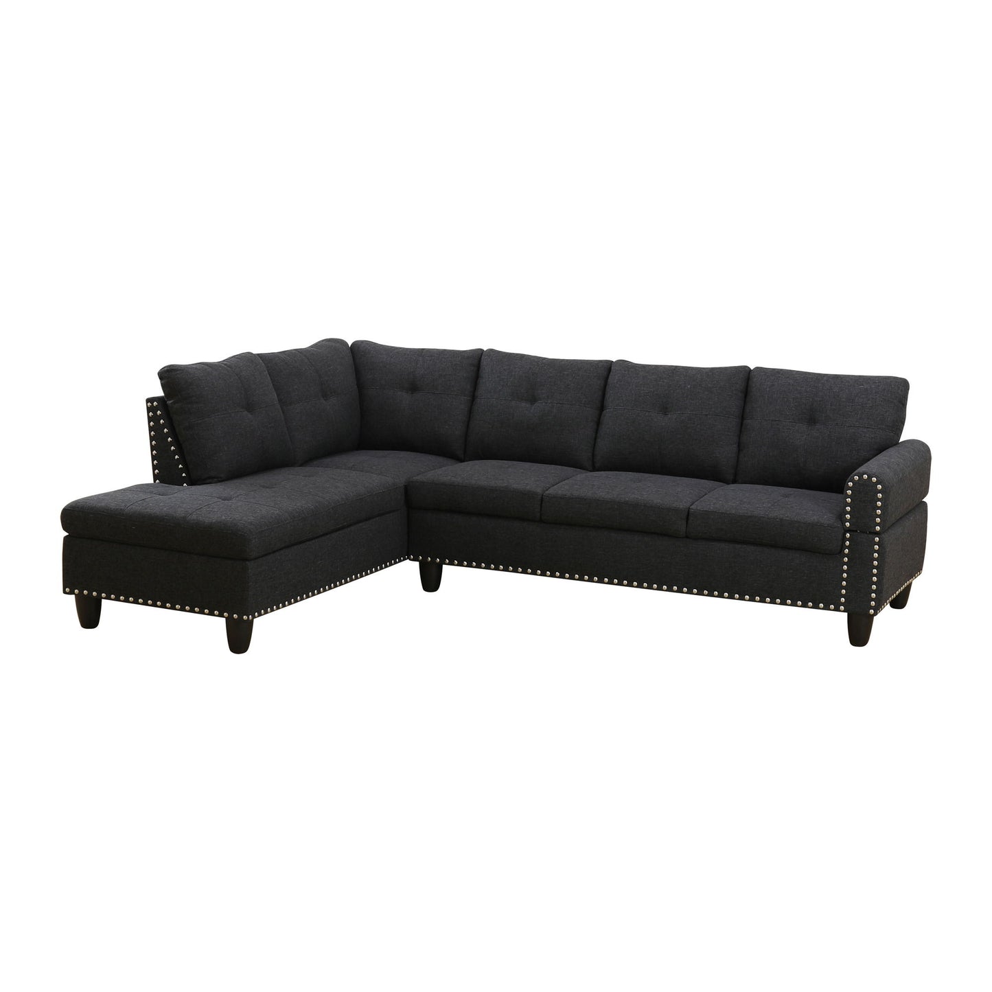 L - Shaped Sectional Sofa With Movable Left Chaise