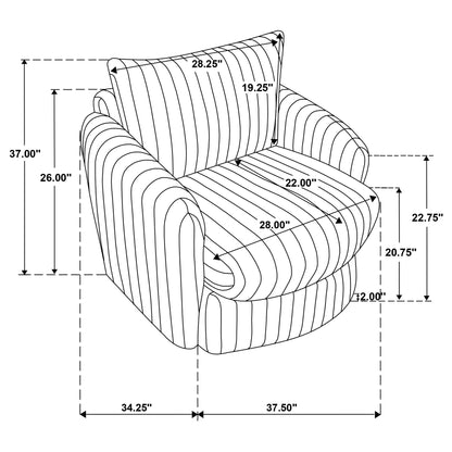 Crandall - Swivel Accent Chair