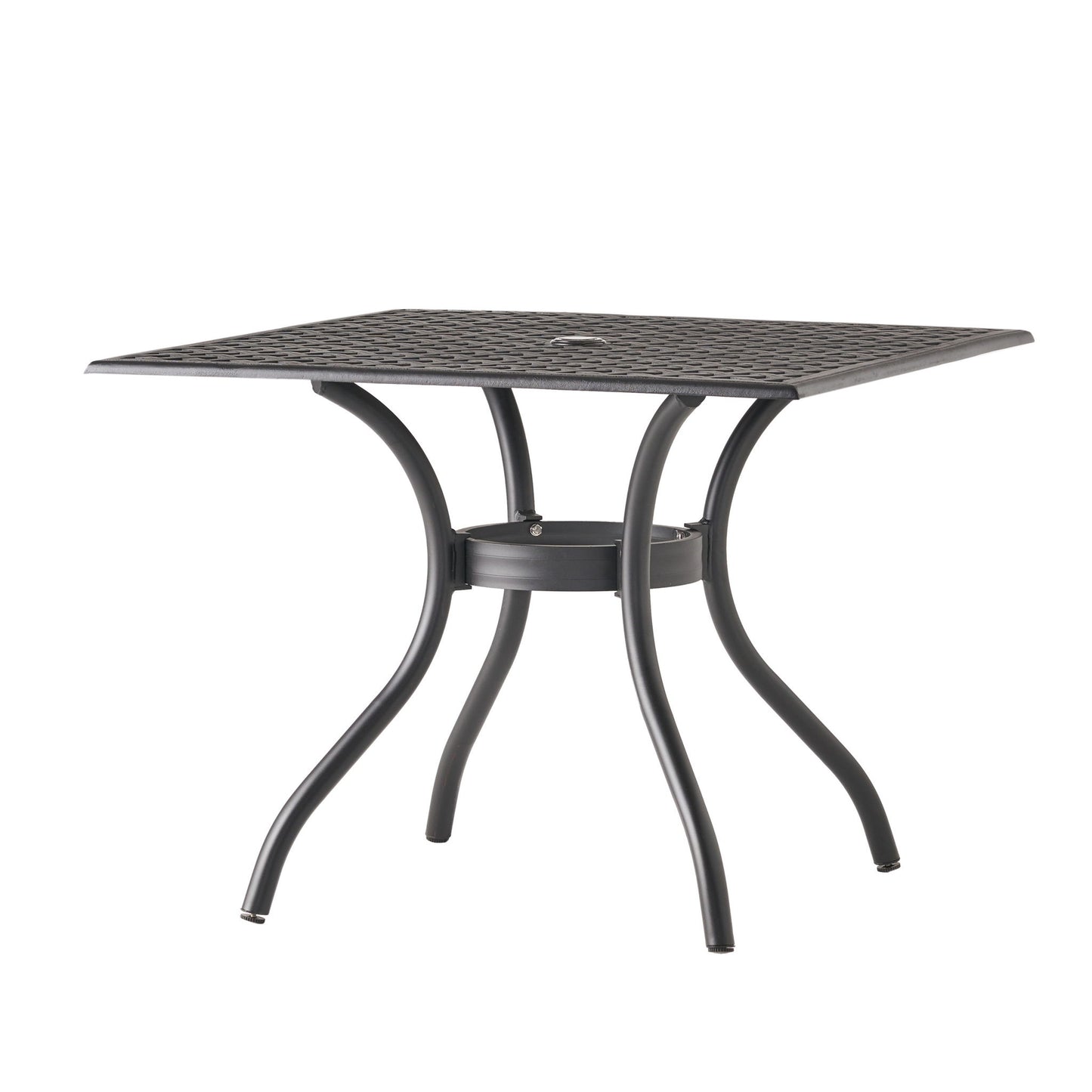 Arch Mesh Dining Table With Lightweight Frame - Black