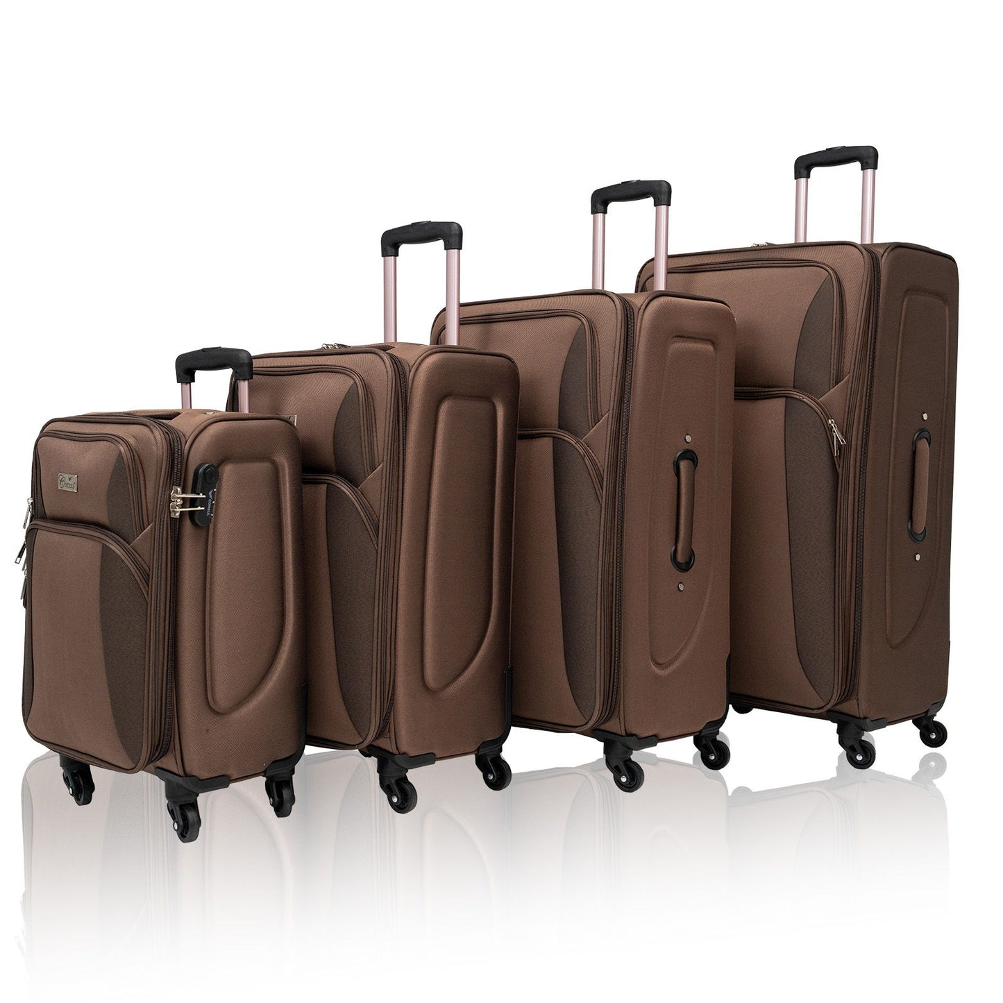 4 Piece Set Softshell Luggage