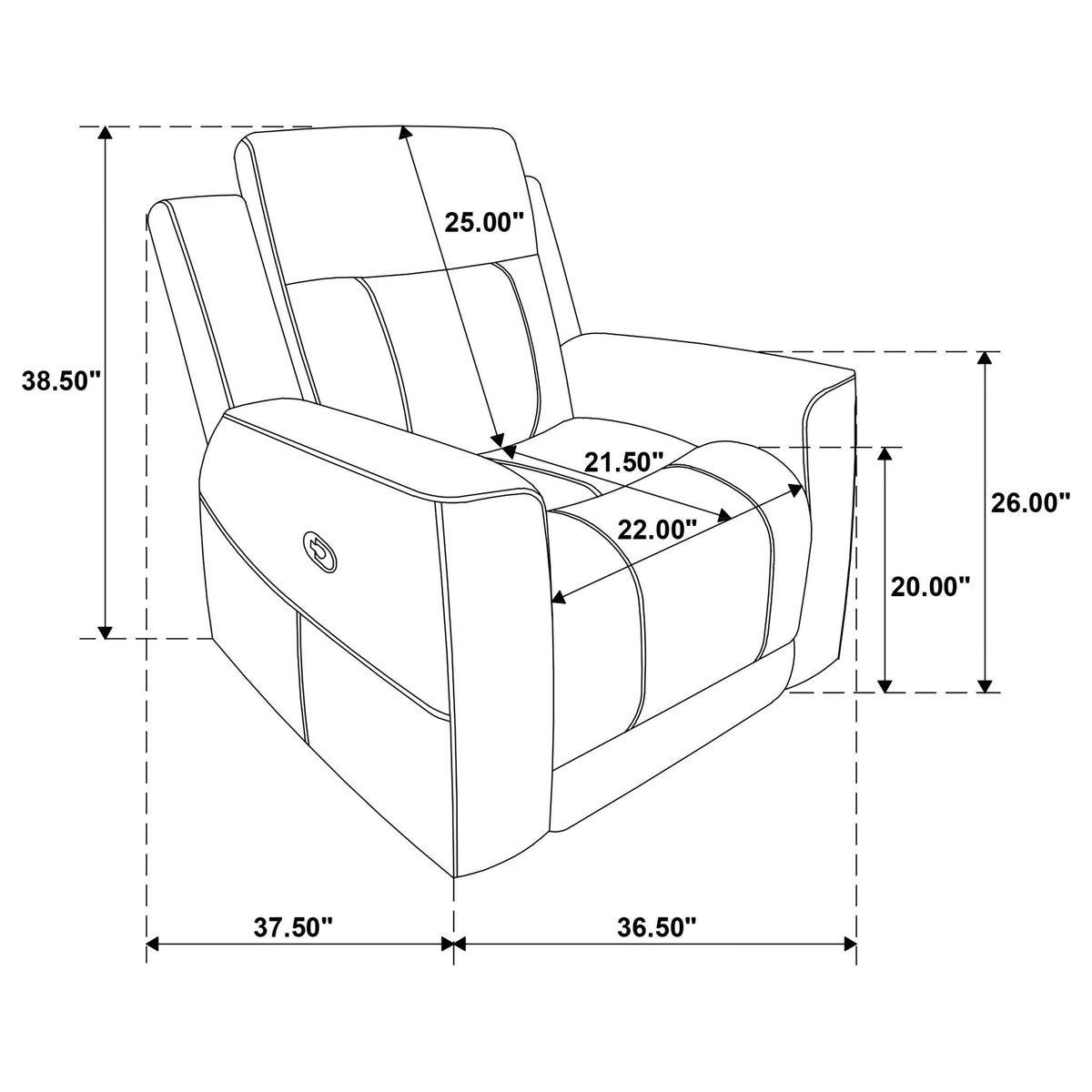 Slater - Recliner Chair With Manual Recline