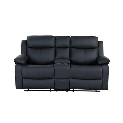 Blanche - Console Reclining Loveseat With LED Lights