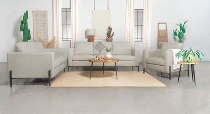 Tilly - Upholstered Track Arm Sofa Set