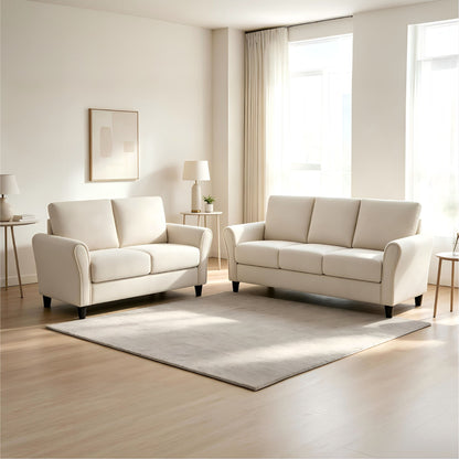 Patricia - 2 Piece Sofa Set - Ivory