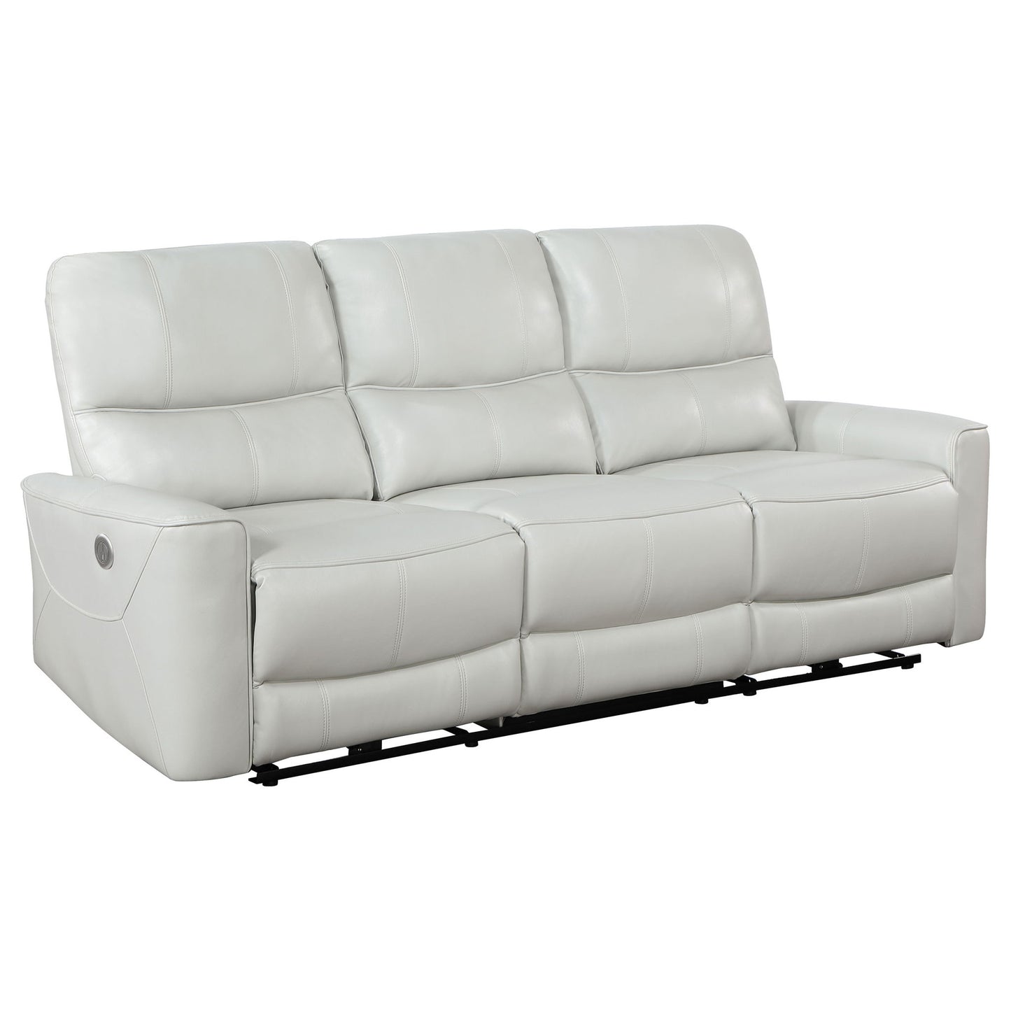 Amberly - 3 Piece Power Reclining Sofa Set - Light Gray