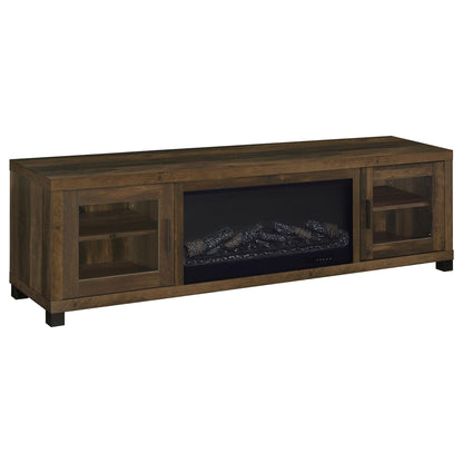 Temby - Fireplace TV Stand With Flameless Ambience - Pine Wood