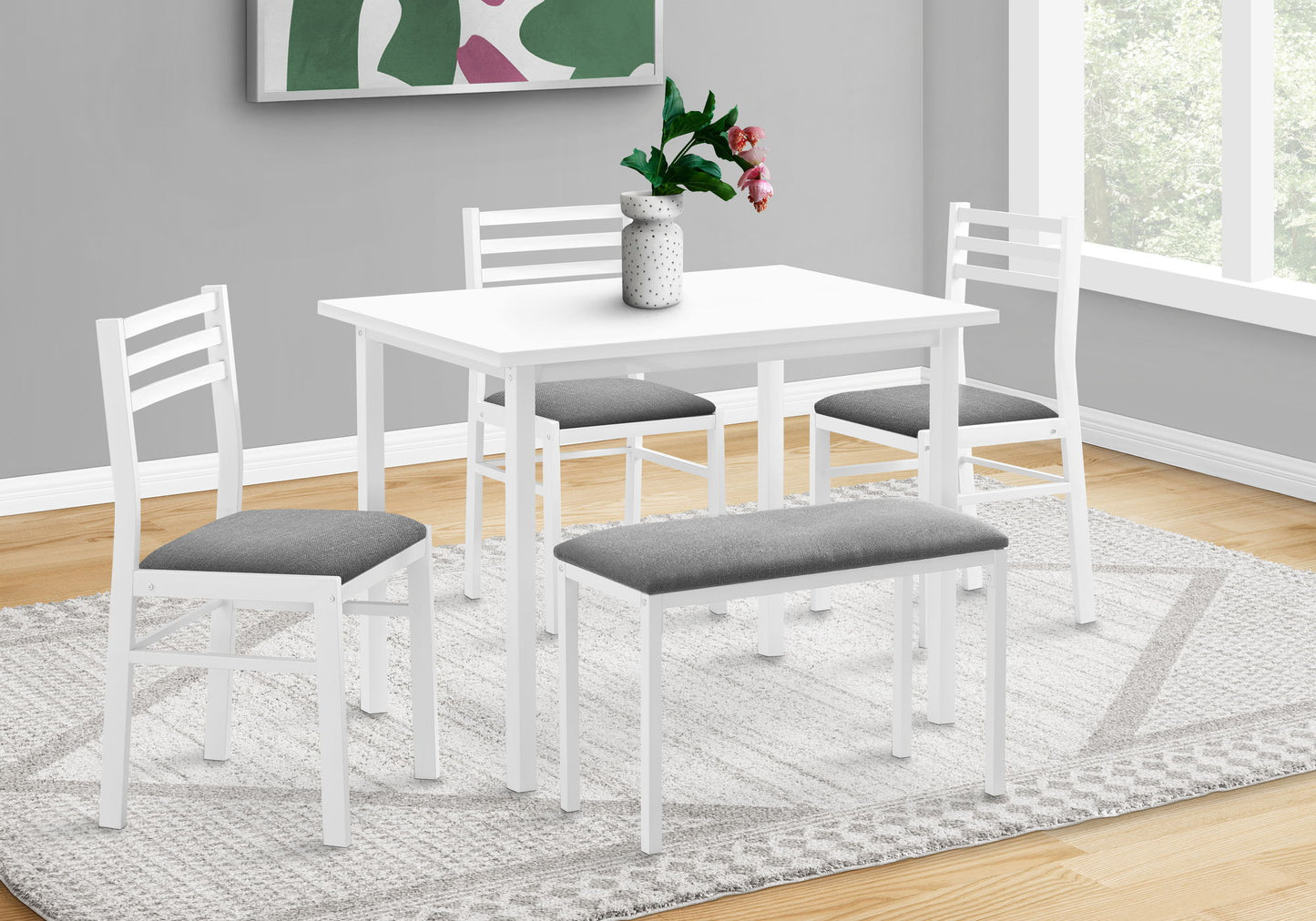 Dining Set, 5 Pieces Set, Rectangular, Small, Contemporary & Modern