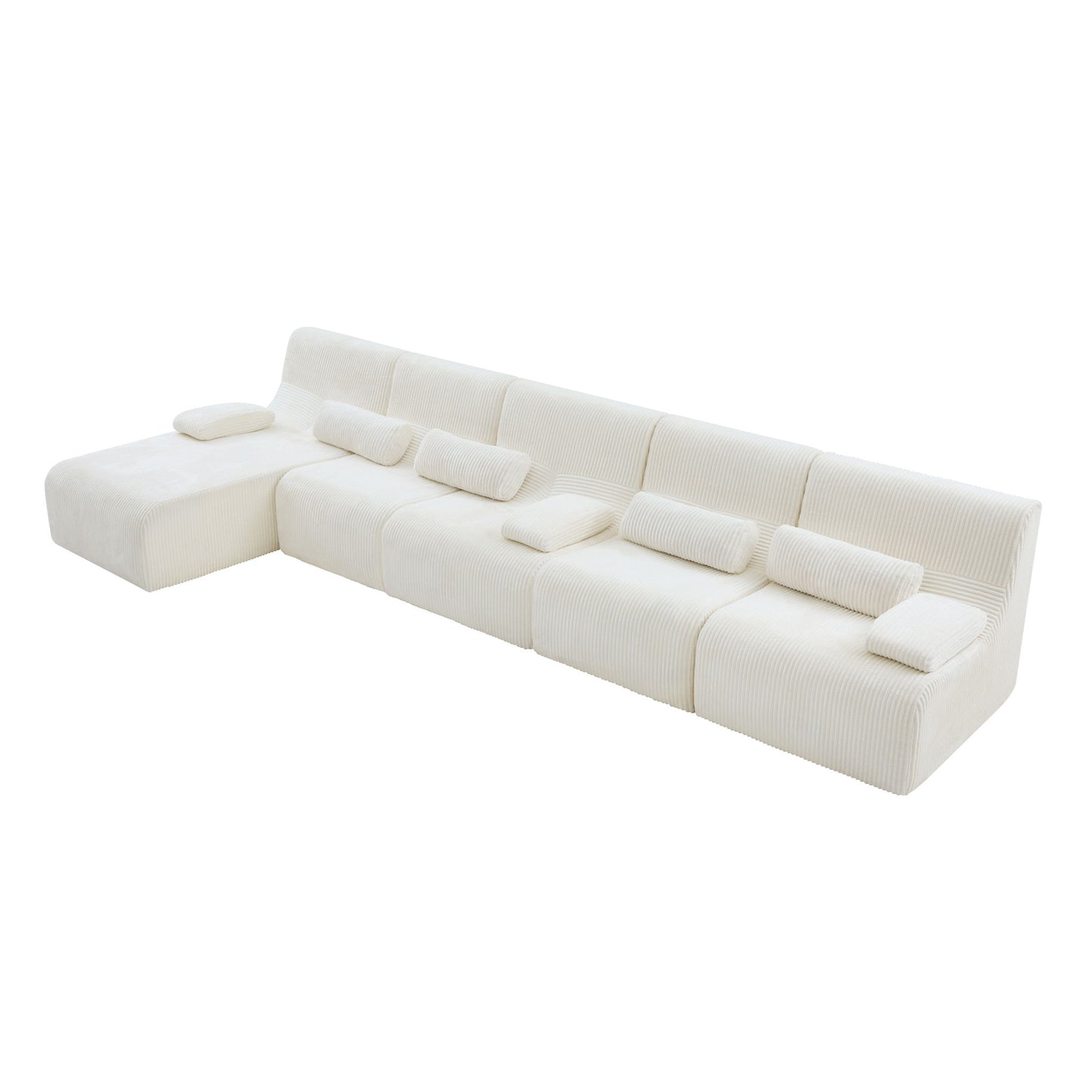 Oversized Sectional Sofa, Living Room Seating With Modular Design
