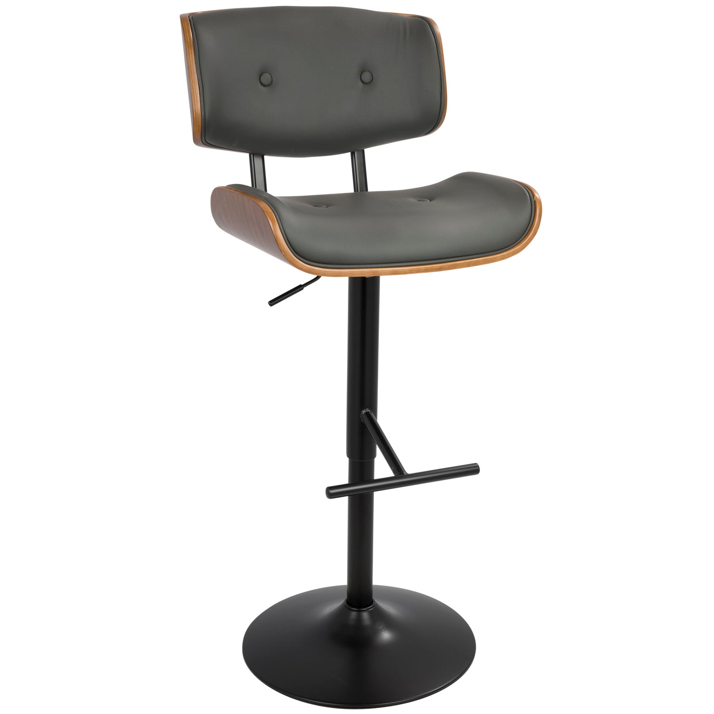 Lombardi - Mid Century Modern Adjustable Barstool