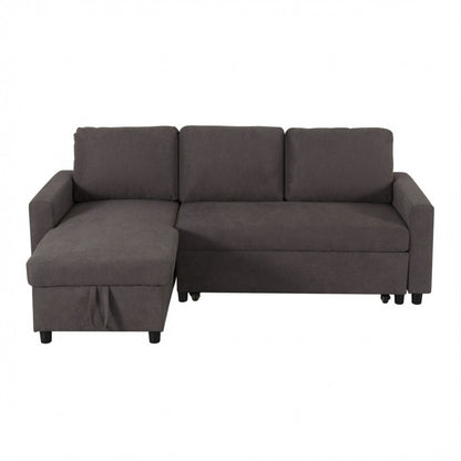 L - Shaped Convertible Sofa Bed With Storage Chaise
