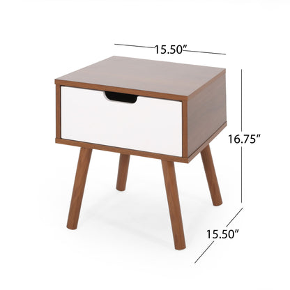 2 Toned Particle Board End Table