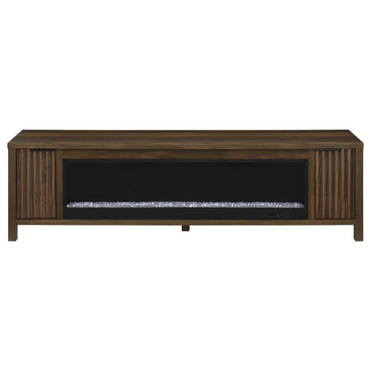Alamitos - Electric Fireplace TV Stand With Flame Visualizer - Pine Wood