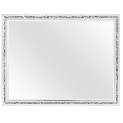 Almera - Glitter Mirror - White