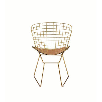 Achellia - Side Chair (Set of 2) - Whiskey PU & Gold