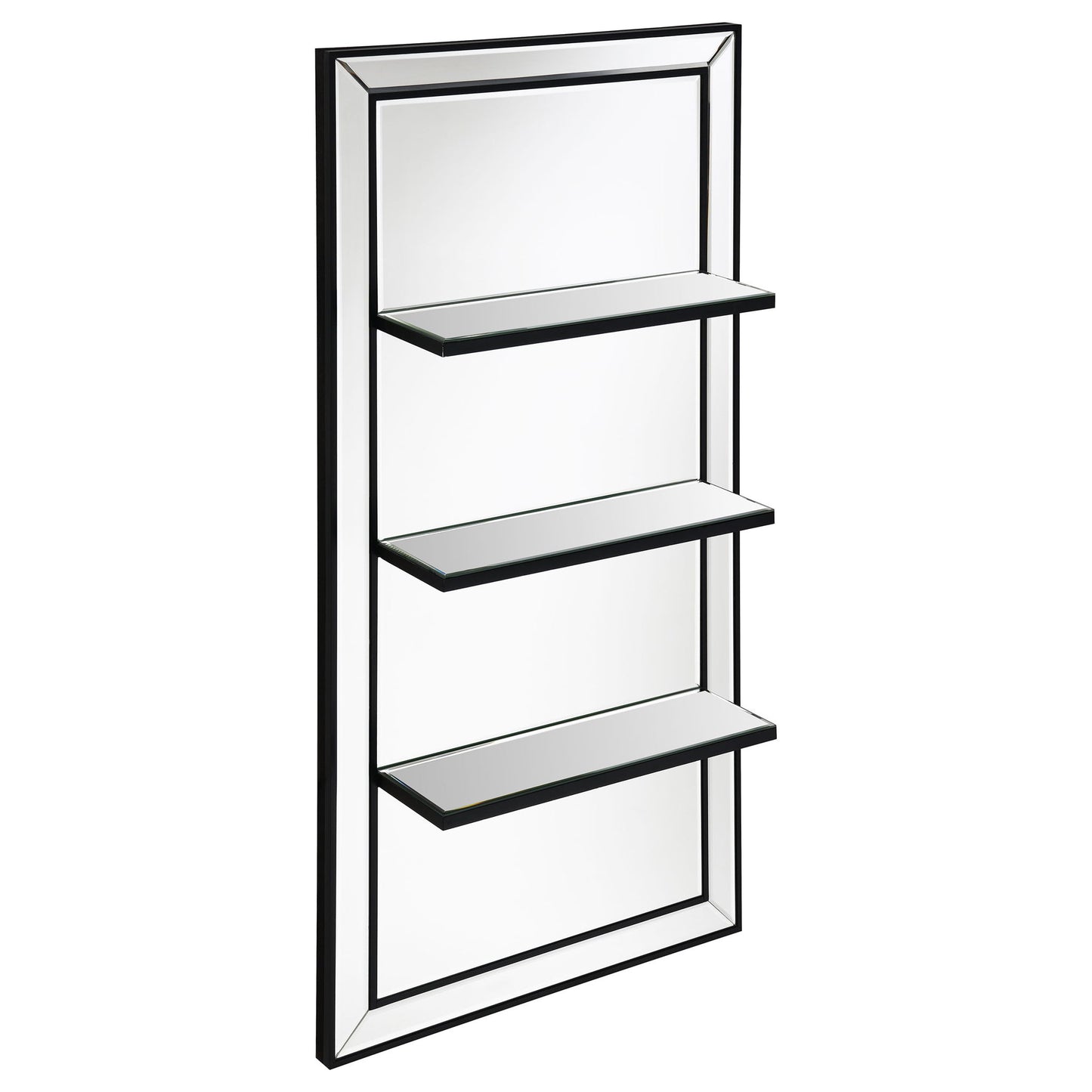 Cardinal - 3 Shelf Wall Mirror - Silver