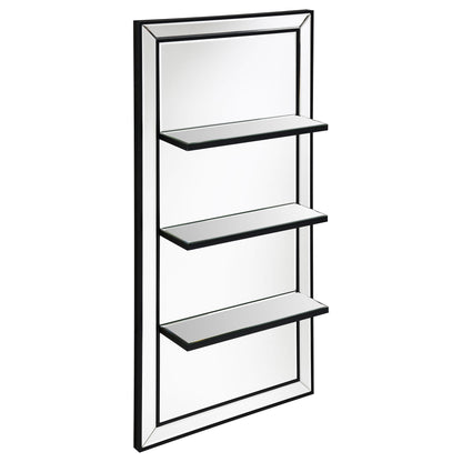 Cardinal - 3 Shelf Wall Mirror - Silver