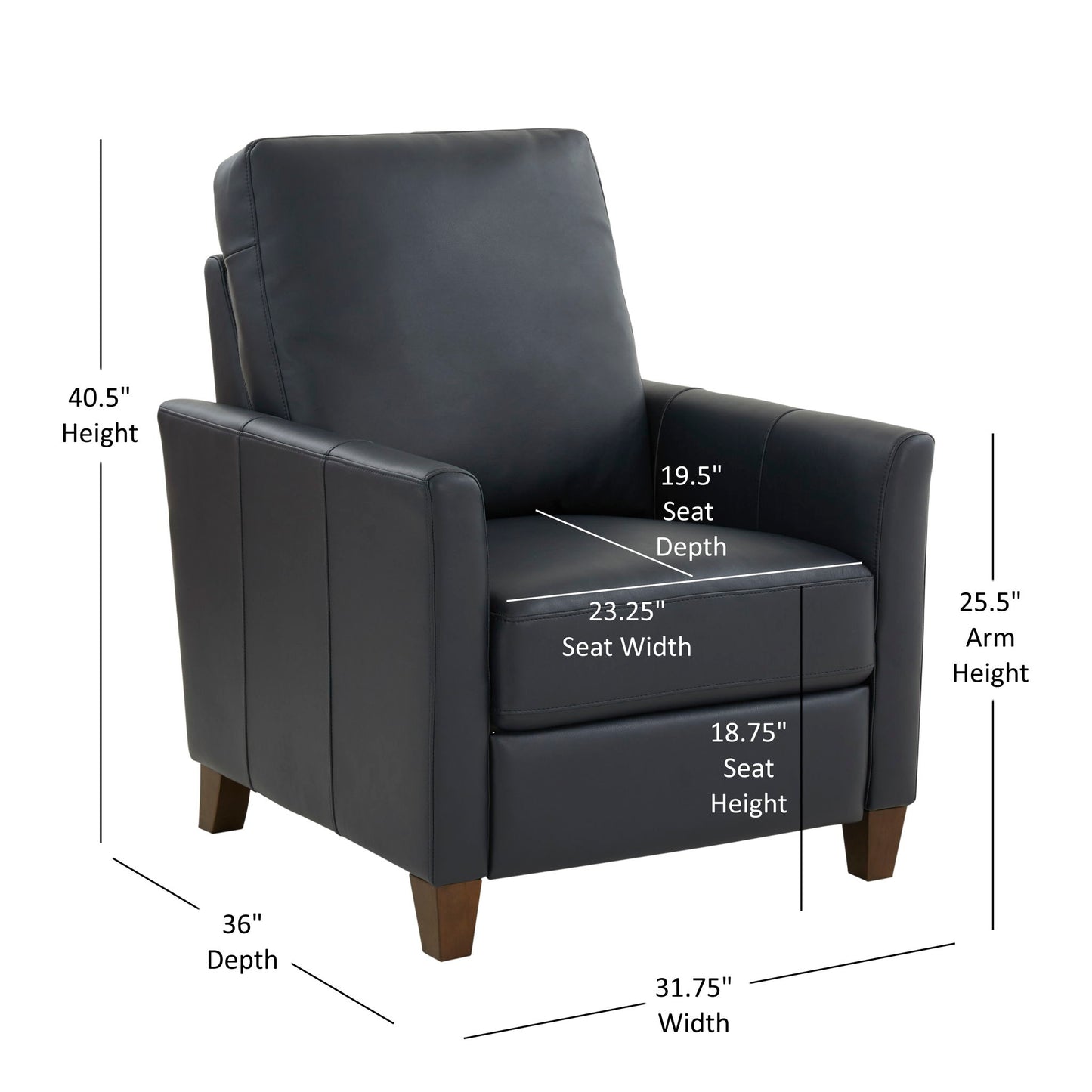 Pablo - Modern Recliner With Manual Recline