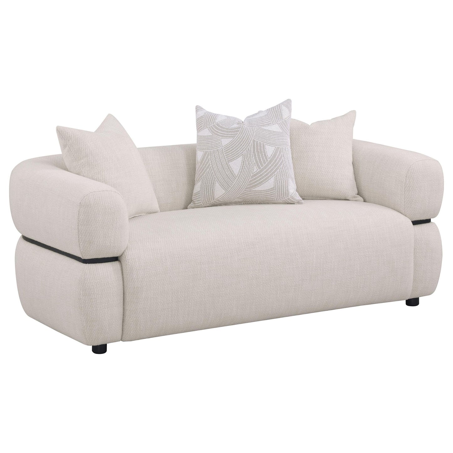 Ramsay - Round Arm Loveseat - Beige