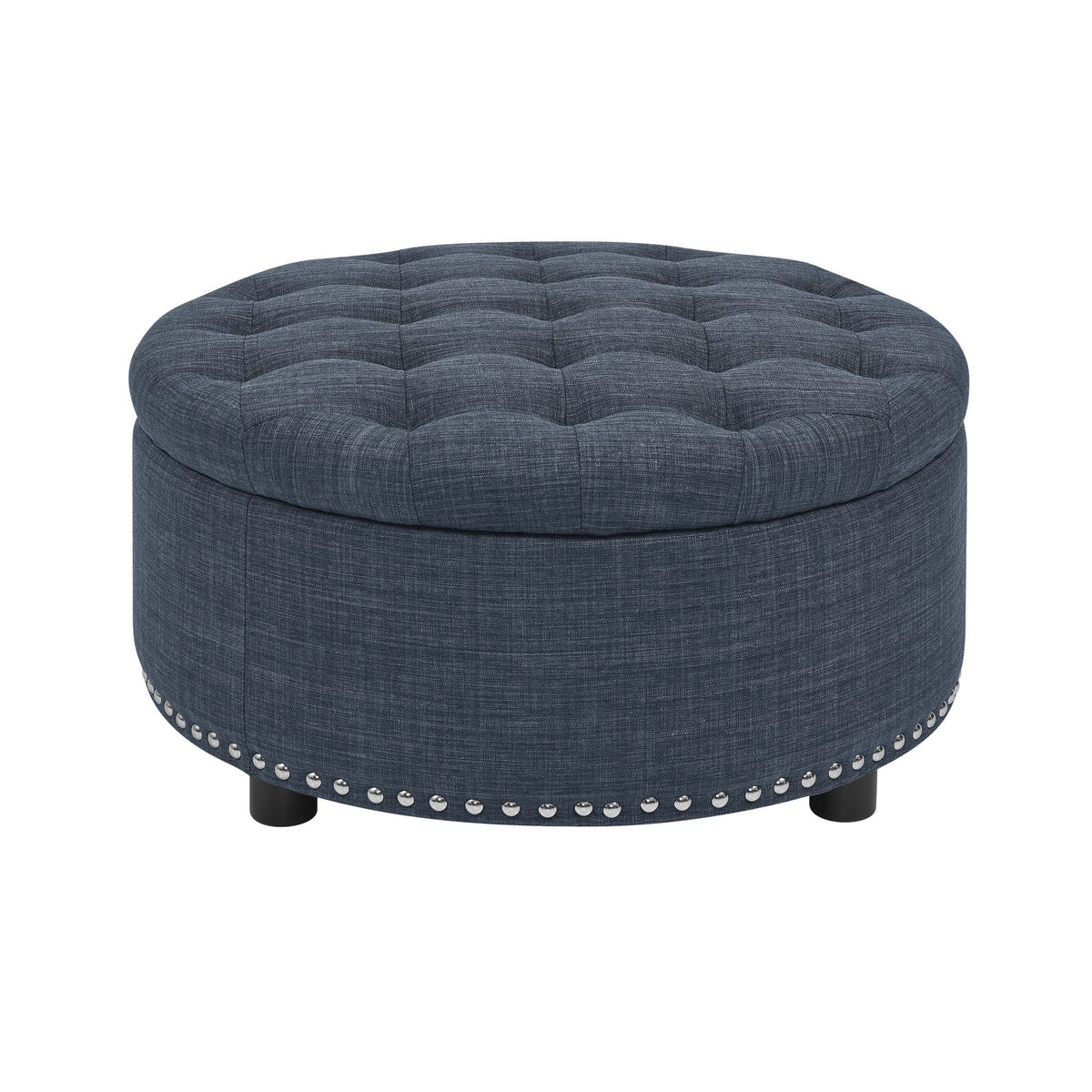 Tufted Storage Ottoman With Upholstery