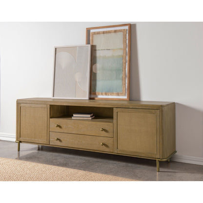 Benson - 2 Door TV Stand With Dual Drawers