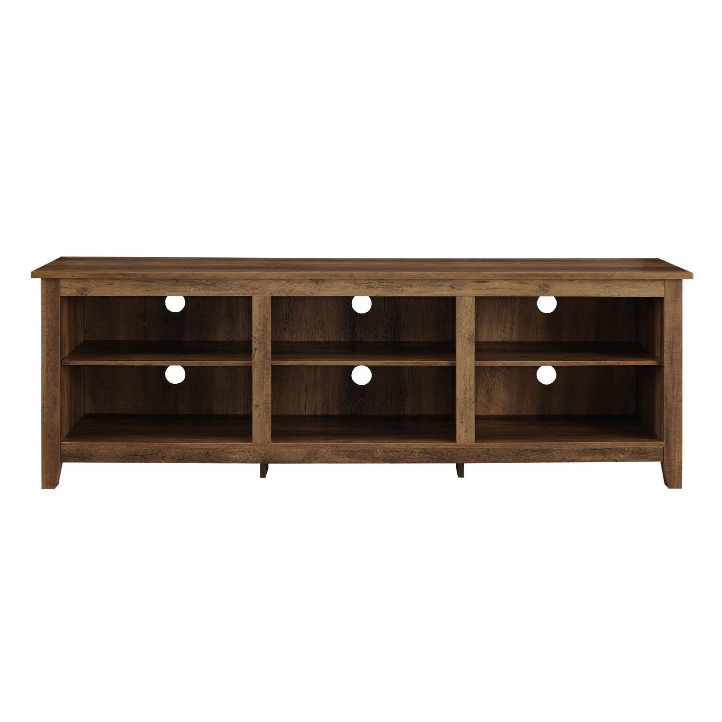 Modern Transitional 3 Shelf Open Storage TV Stand