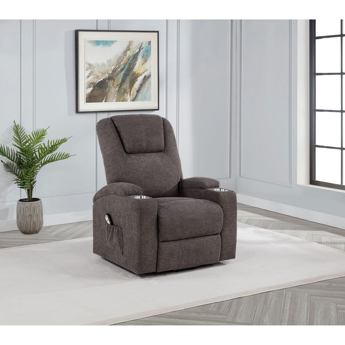 Power Lift Massage Recliner With Heat And Remote Control