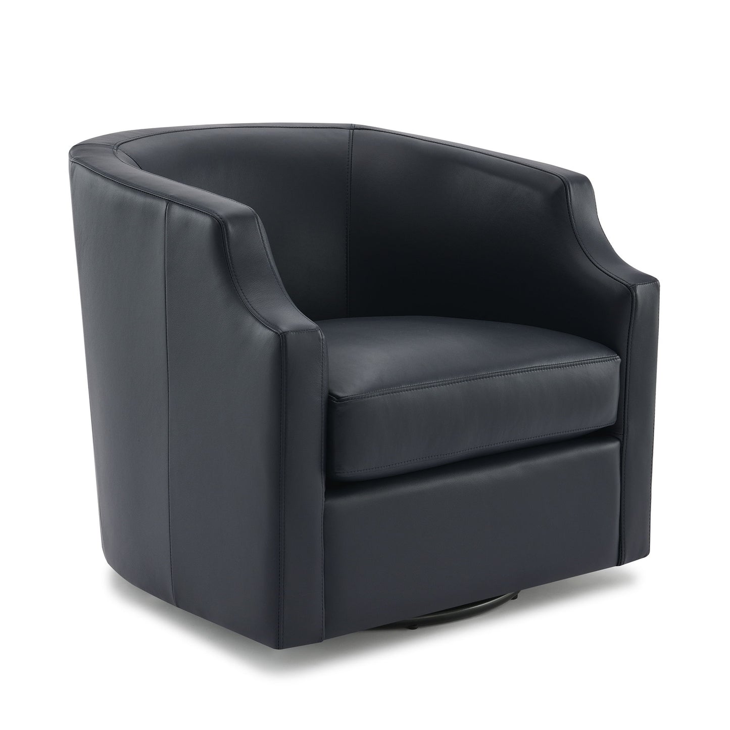 Emmett - Swivel Glider Barrel Chair With Clip Arm Design