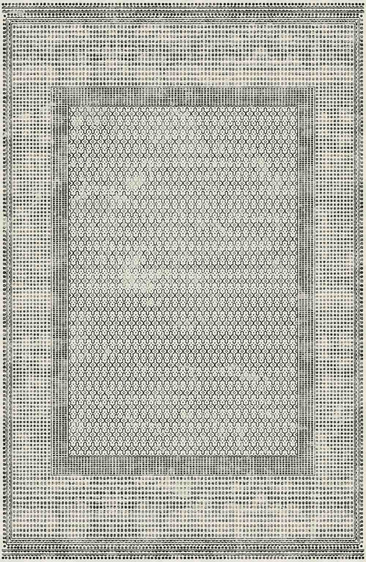 Macau - Non - Slip Accent Rug - White / Gray