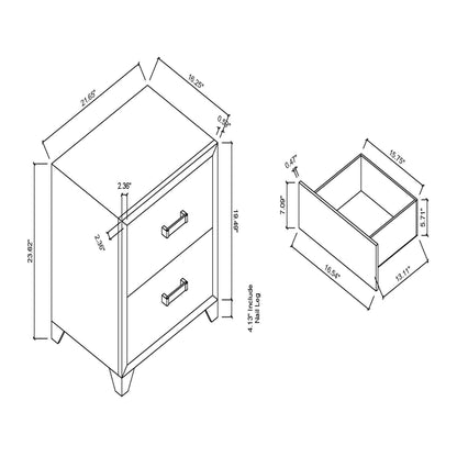 Omoda - Nightstand - White