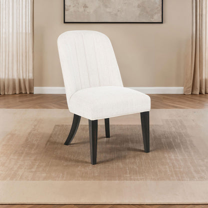 Bangor - Upholstered Dining Side Chair (Set of 2) - Black / Cream