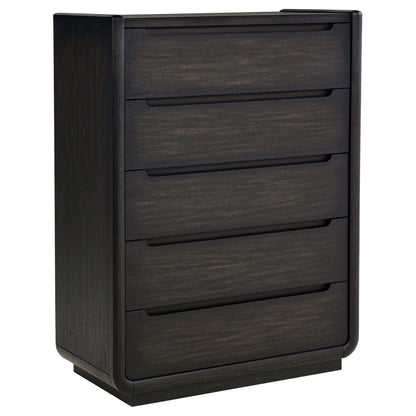Bangor - 5 Drawer Bedroom Chest - Black