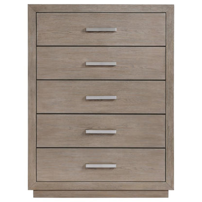 Kenora - 5-Drawer Bedroom Chest - Barley Brown