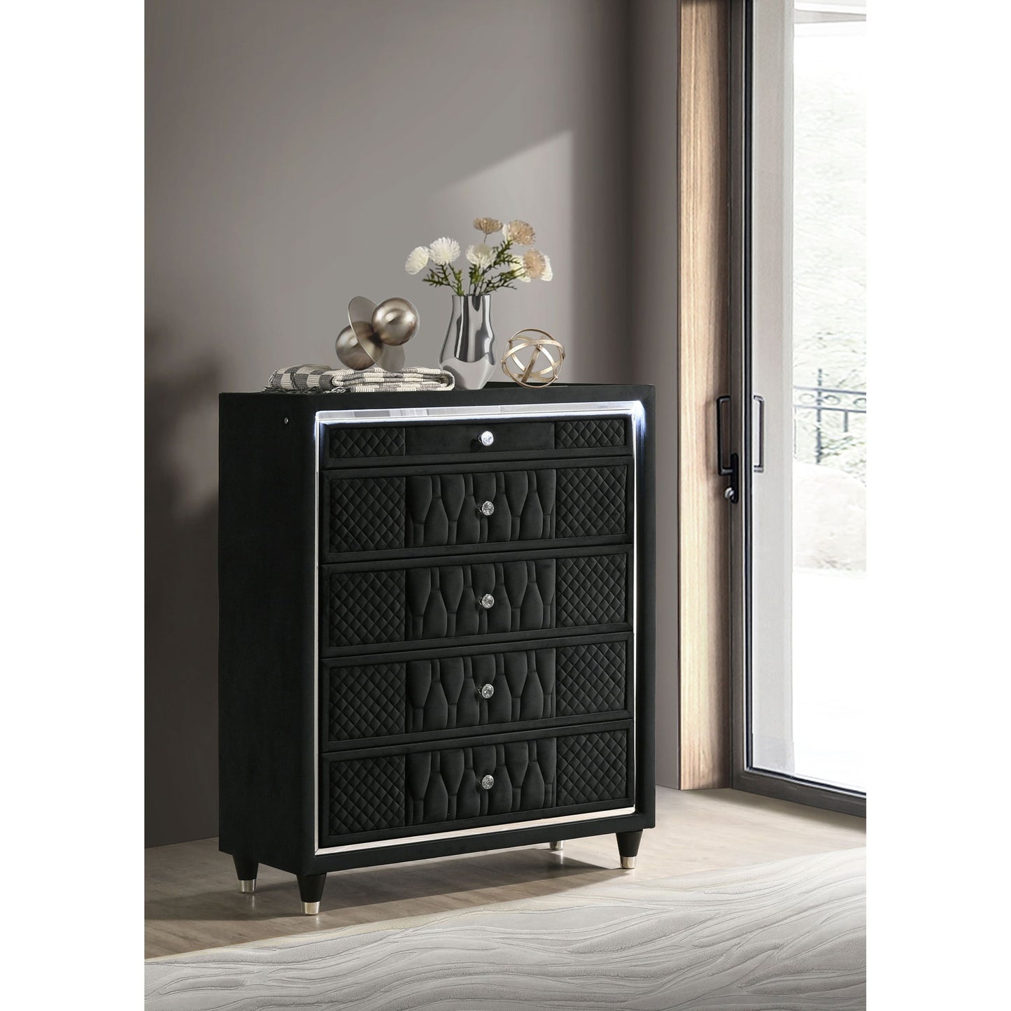 Mika - 5 Drawer LED Chest